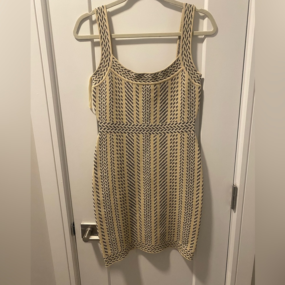 BCBGMaxAzria Striped Mini Dress Bodycon